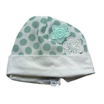 I Delfi Cappello Tinta Unita con Ricami per Neonata 25P5144 BIANCO I DELFI 