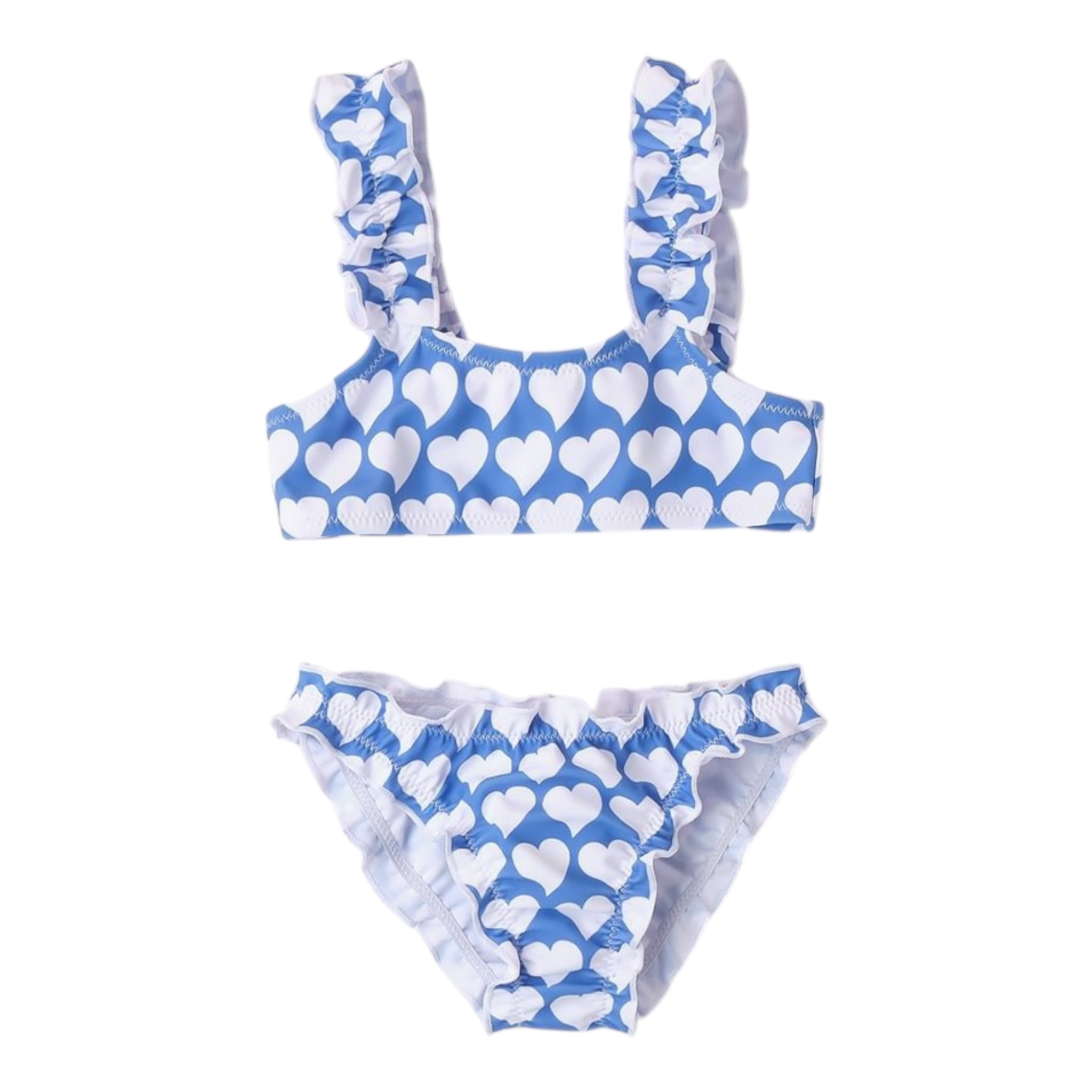 I Do Costume 2 Pezzi Slip-Fascia con Fantasia per Bambina 4B484 AZZURRO I DO 