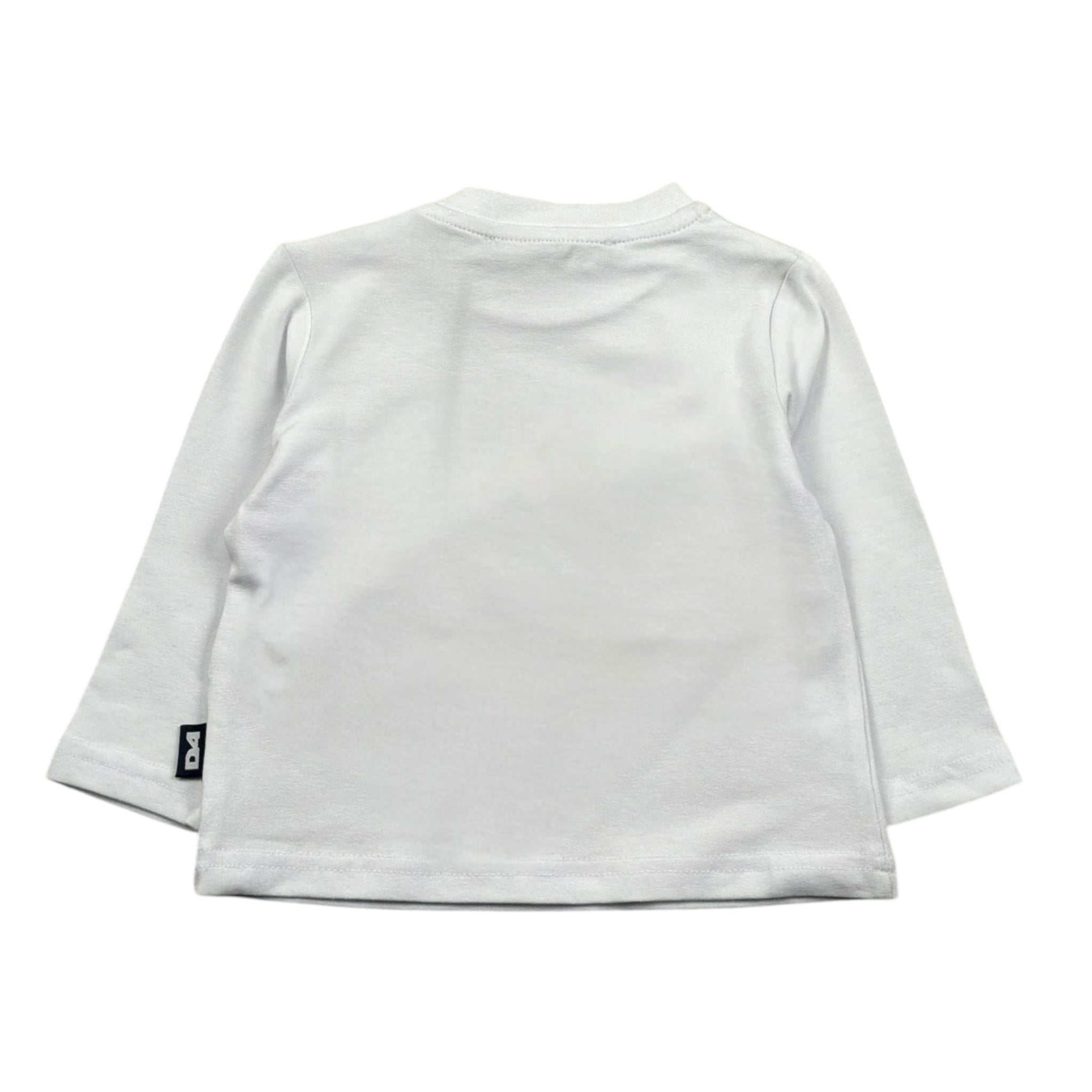 Daniele Alessandrini Shirt Girocollo Tinta Unita con Stampa Logo per Neonato 1292M1028 BIANCO DANIELE ALESSANDRINI 