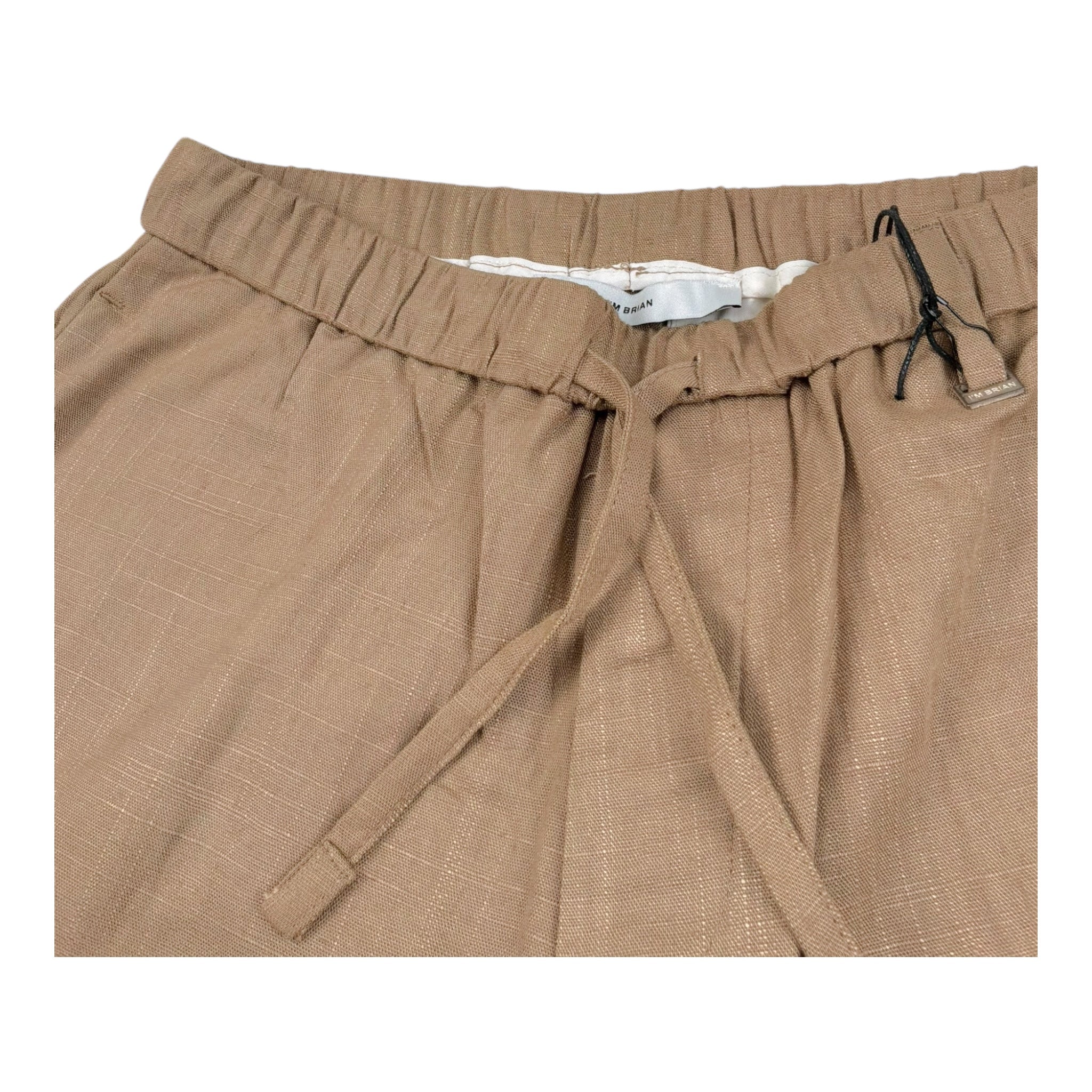 I'M Brian Bermuda Tinta Unita con Elastico In Vita per Bambino BE3247J BEIGE I'M BRIAN 