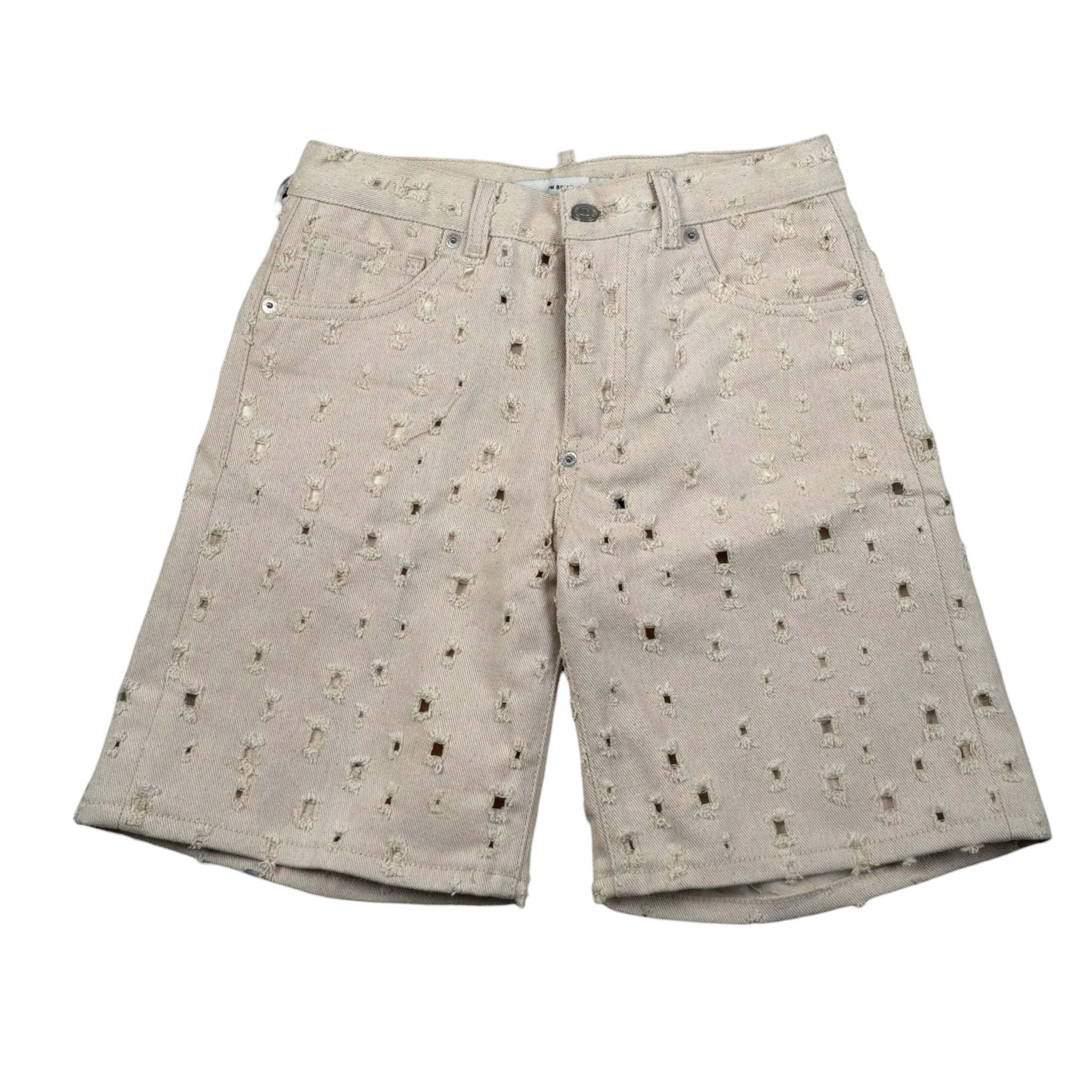 I'M Brian Bermuda Tinta Unita con Girovita Regolabile per Neonato KEVINNX BEIGE I'M BRIAN 