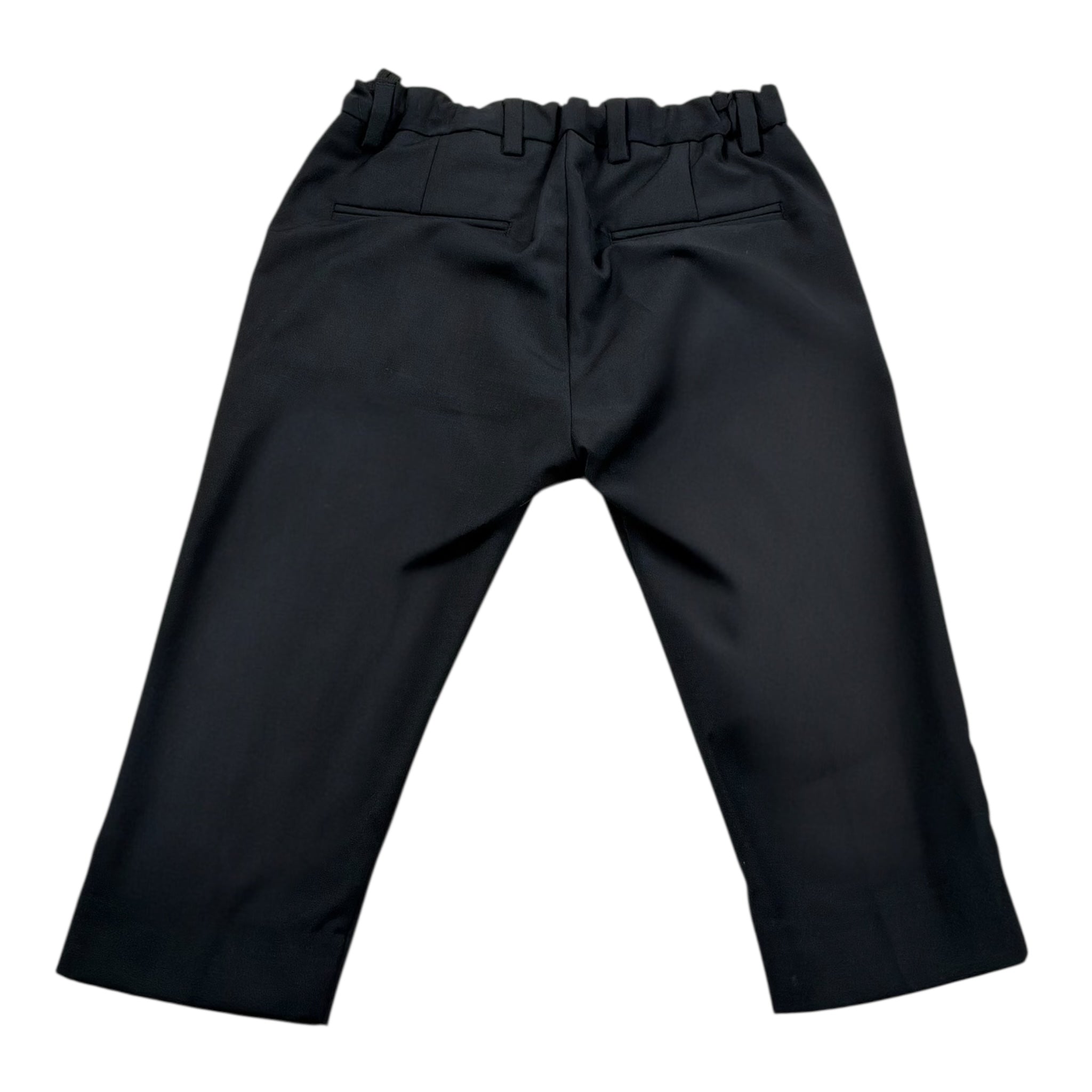 I'M Brian Pantalone Tinta Unita con Girovita Regolabile per Neonato PA2208J NERO I'M BRIAN 