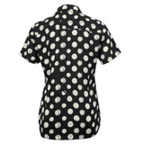 I'M Brian Camicia tinta unita con Fantasia Pois Nero per Bambino PA2844J NERO I'M BRIAN 