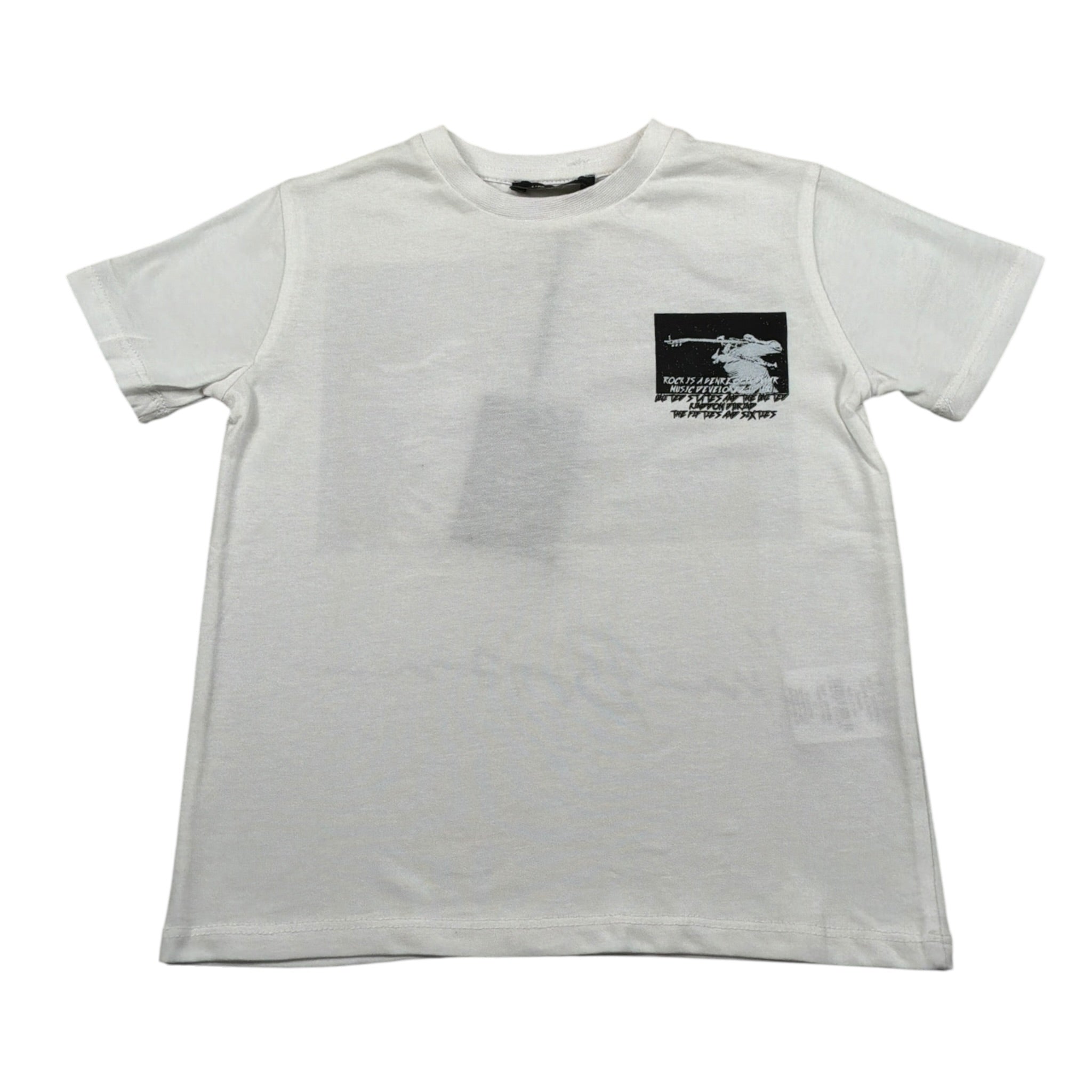 I'M Brian T-Shirt Girocollo tinta unita con Stampa Bianco per Neonato TS1205J BIANCO I'M BRIAN 
