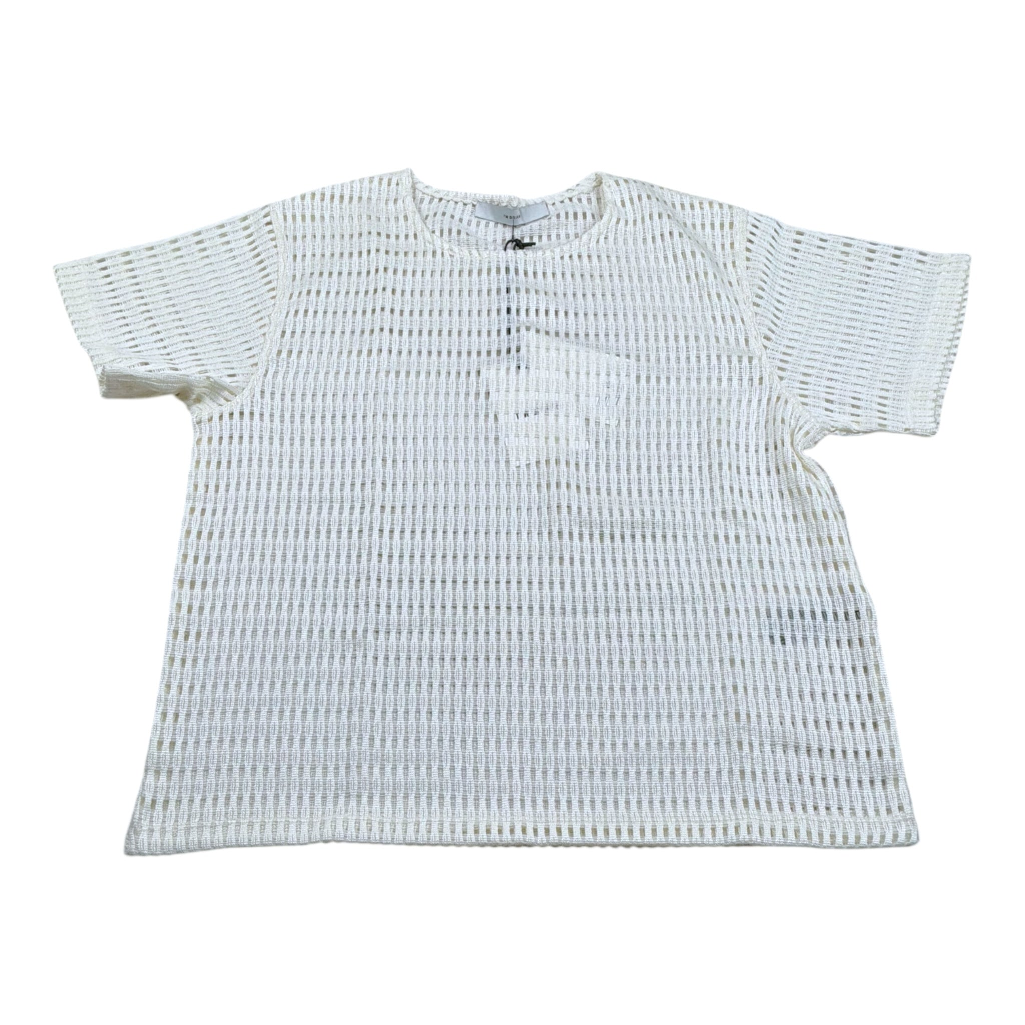 I'M Brian T-Shirt Tinta Unita Traforata per Bambino TS3336J PANNA I'M BRIAN 
