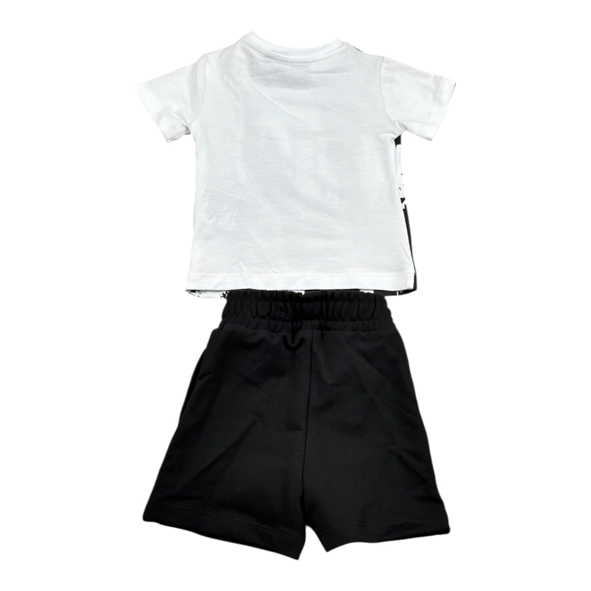 Iceberg Cmpleto 2 Pezzi T-Shirt-Bermuda Bicolore per Neonato CMBICE5101B BIANCO/NERO ICEBERG 