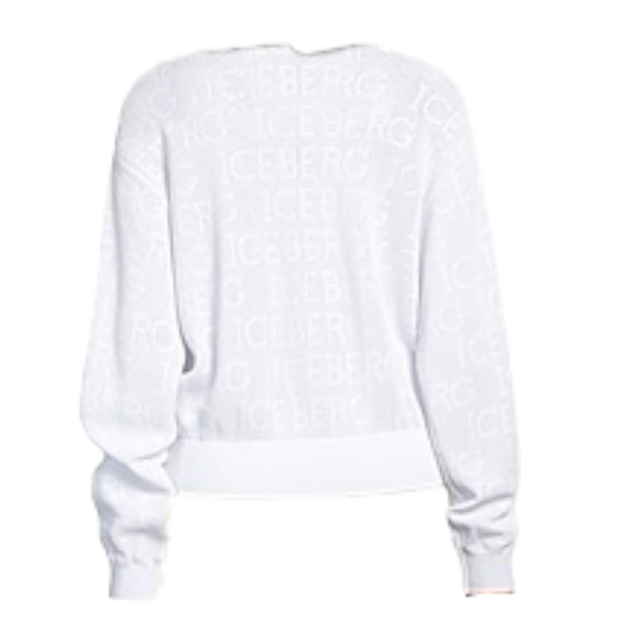 Iceberg Felpa Tinta Unita con Zip Traforata per Bambina SHICE5159J BIANCO ICEBERG 