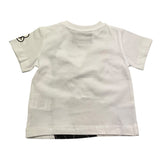 Iceberg T-Shirt Girocollo Tinta Unita con Stampe In Contrasto per Neonato TSICE5102B BIANCO ICEBERG 