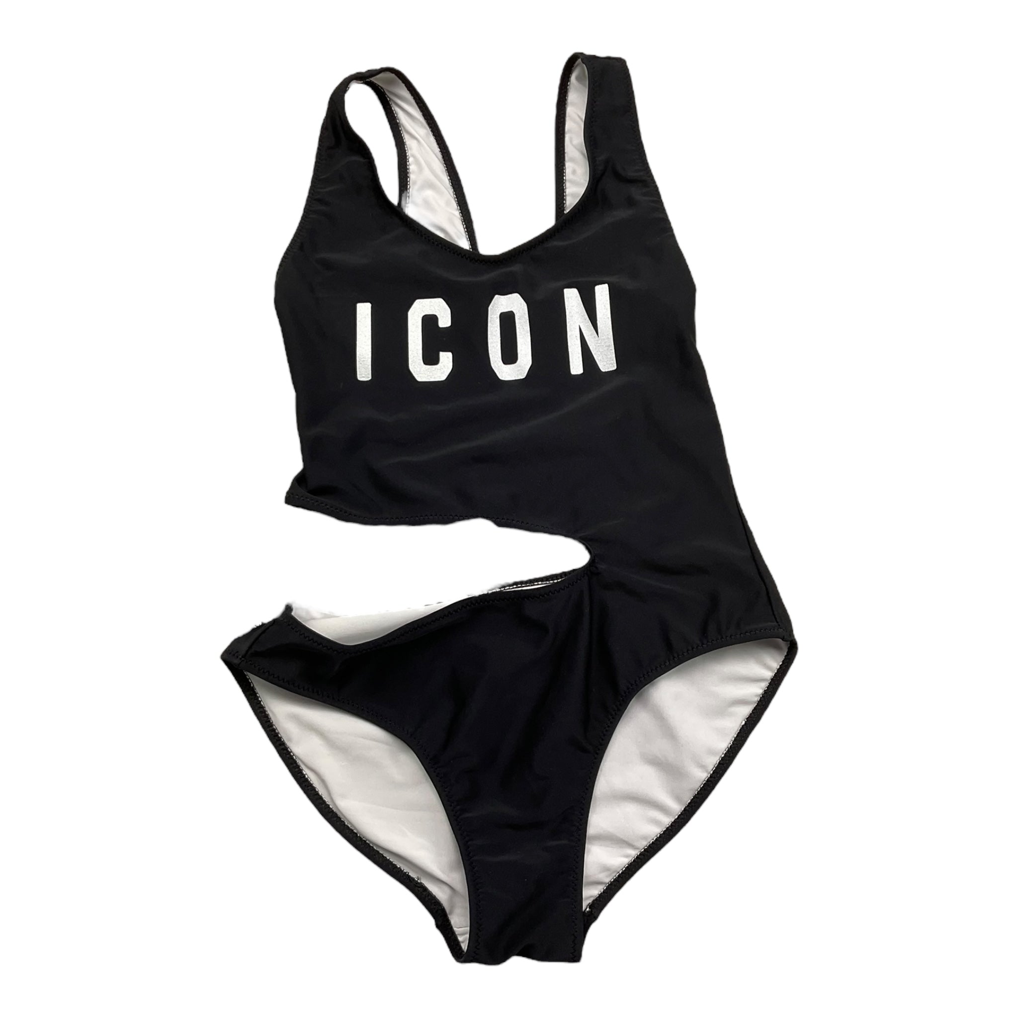 Icon Costume Intero Tinta Unita con Apertura per Bambina CSTM NERO ICON 