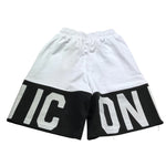 Icon Bermuda Bicolore con Stampa per Bambino IBSH00485 BIANCO/NERO ICON 