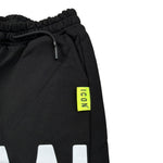 Icon Bermuda In Felpa Tinta Unita con Logo per Bambino IBSH00491 NERO ICON 