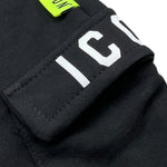 Icon Bermuda Tinta Unita con Stampa per Bambino IBSH00689 NERO ICON 