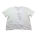 Icon T-Shirt Tinta Unita con Brillantini per Bambina IGKS005 BIANCO ICON 