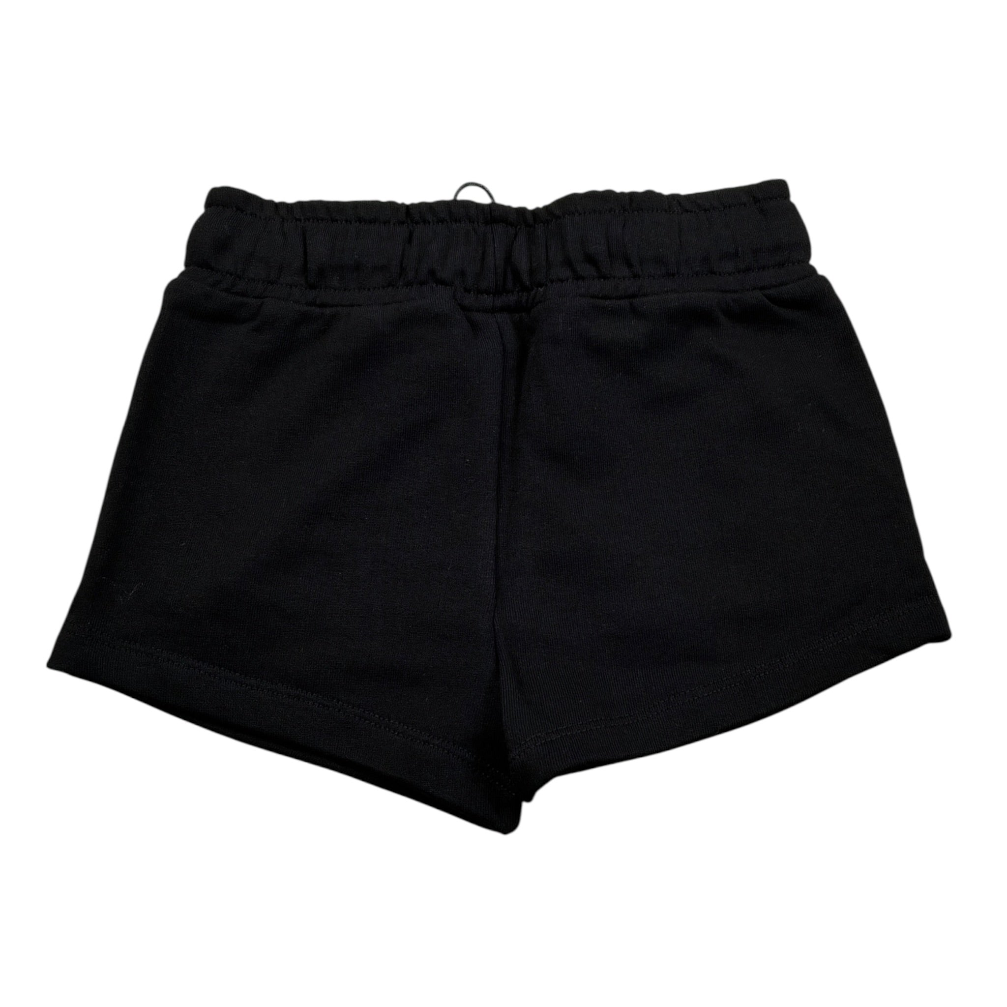 Icon Short tinta unita con Logo Nero per Bambina IJG072 NERO ICON 
