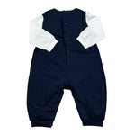 Il Gufo Tutina Bicolore con Fiocchi per Neonata P18TL089M0014 BIANCO/BLU IL GUFO 