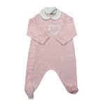 Il Gufo Tutina Tinta Unita con Applicazioni per Neonata P19TP245M00032 ROSA IL GUFO 
