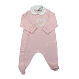 Il Gufo Tutina Tinta Unita con Applicazioni per Neonata P19TP245M00032 ROSA IL GUFO 