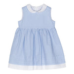 Il Gufo Abito Giromanica Fantasia A Righe per Bambina P24VA321C1080 AZZURRO IL GUFO 