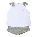 Il Gufo Completo 2 Pezzi Canotte-Culotte per Neonata P25DP528MF032 BIANCO IL GUFO 