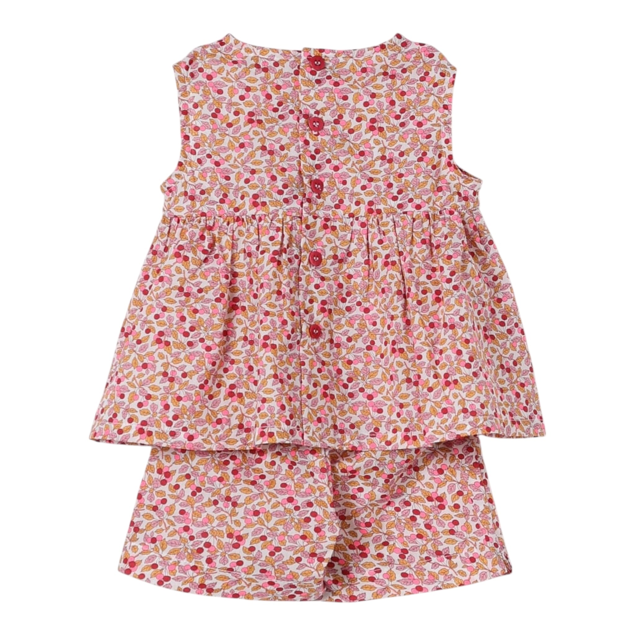 Il Gufo Completo 2 Pezzi Camicia-Short per Neonata P25DP557C4139 BIANCO/ROSA IL GUFO 