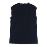 Il Gufo Gilet Tinta Unita con Bottoni per Bambina P25GI054C5052 BLU IL GUFO 