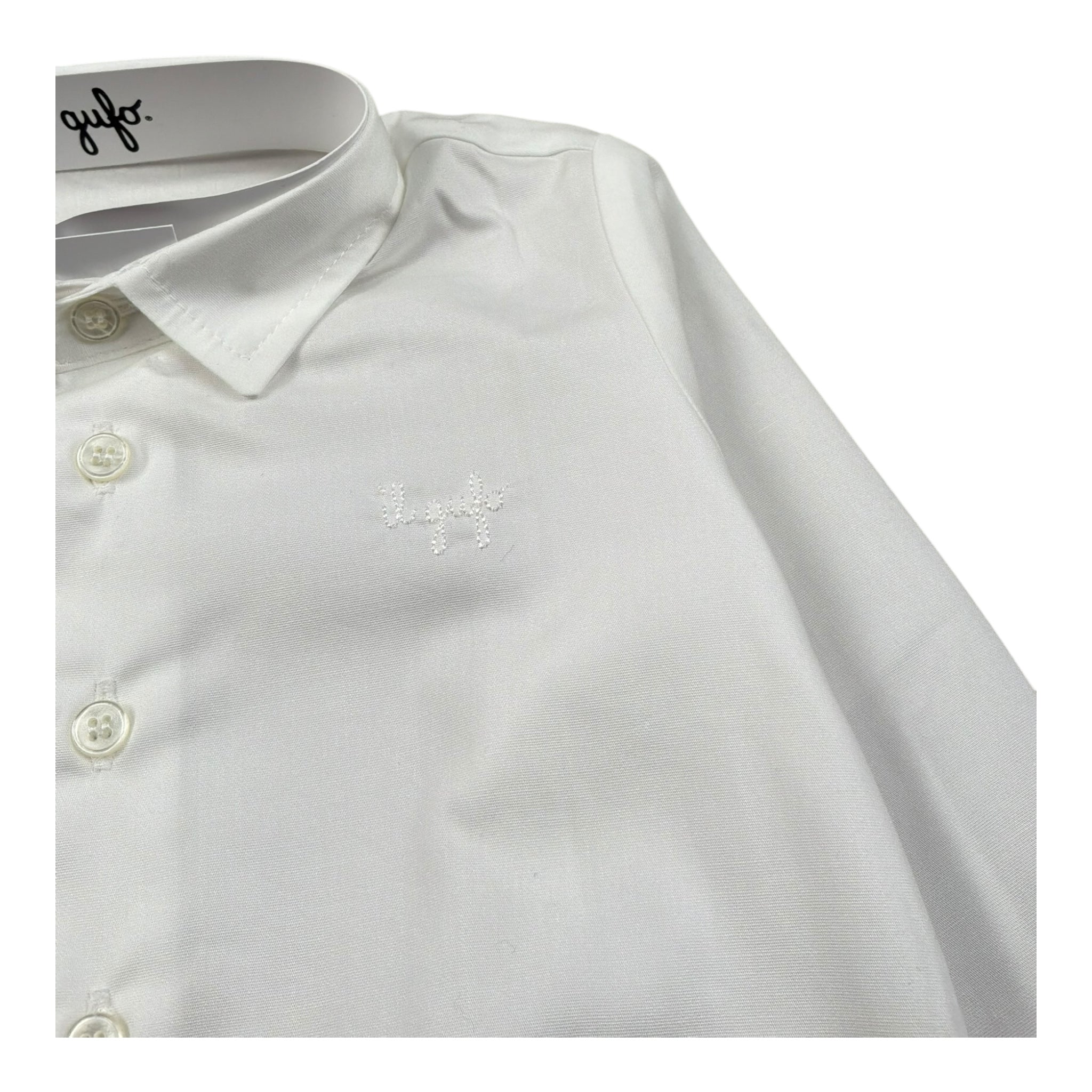 Il Gufo Camicia Body Manica Lunga Tinta Unita per Neonato P25MB036C0066 BIANCO IL GUFO 
