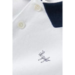 Il Gufo Polo Tinta Unita con Profili In Contrasto per Neonato P25PC067M0095N BIANCO IL GUFO 
