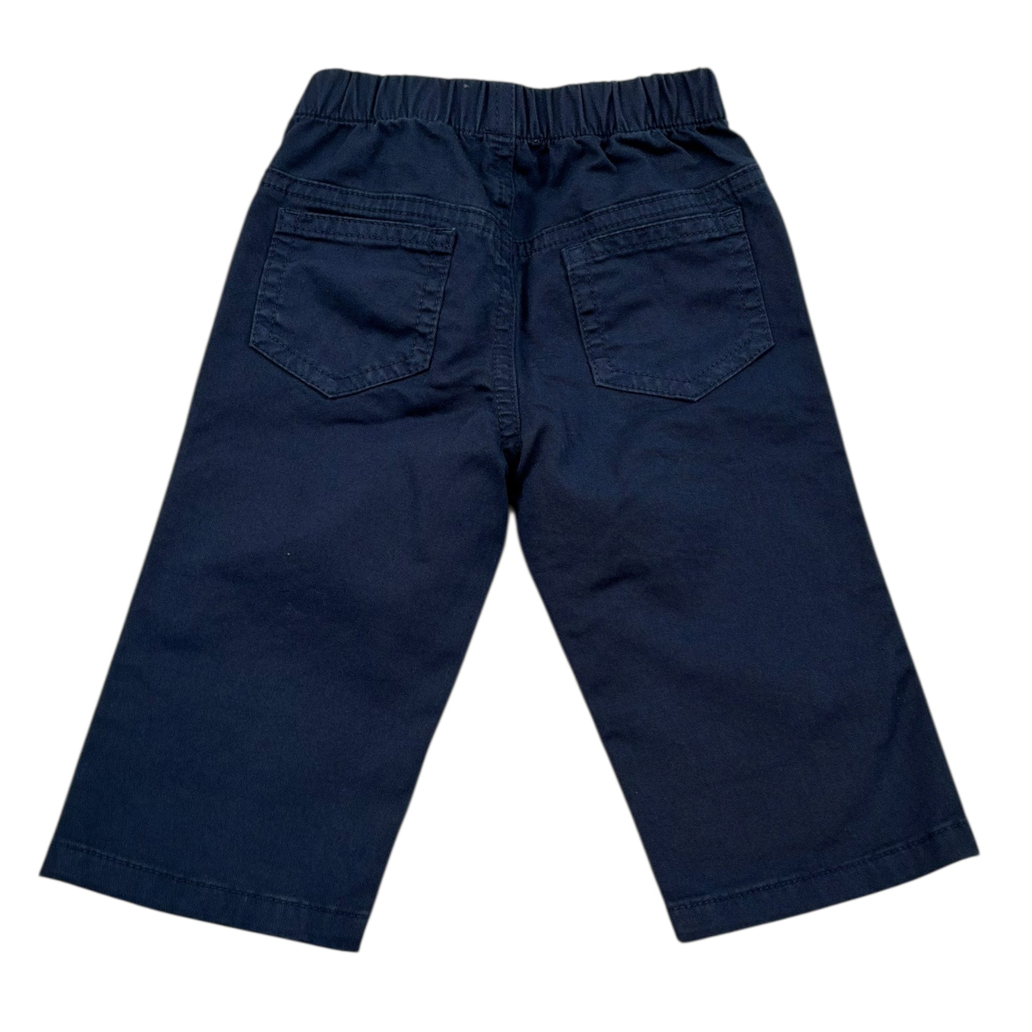 Il Gufo Pantalone Tinta Unita con Elastico In Vita per Neonato P25PL030C6074 BLU IL GUFO 