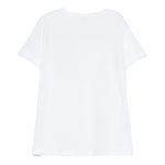 Il Gufo T-Shirt Girocollo Tinta Unita con Ricamo per Bambina P25TS476MF032 BIANCO IL GUFO 