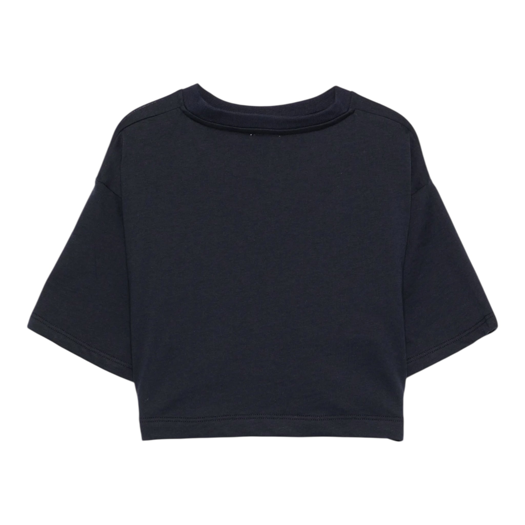 Il Gufo T-Shirt Girocollo Tinta Unita con Stampa per Neonata P25TS477MF001N BLU IL GUFO 