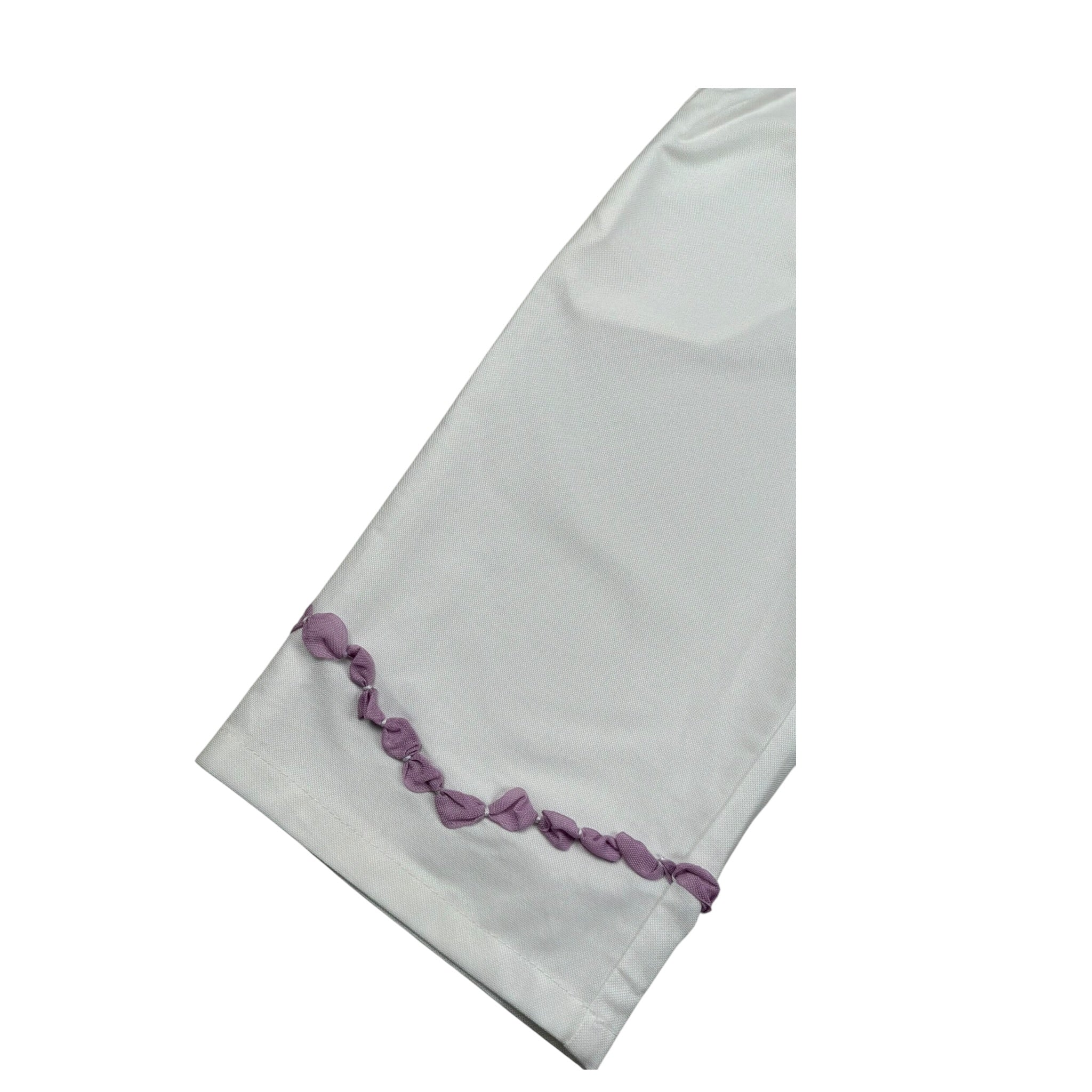 Ilfarobimbi Pantalone A Palazzo tinta unita Bianco per Bambina IFB400404 BIANCO ILFAROBIMBI 