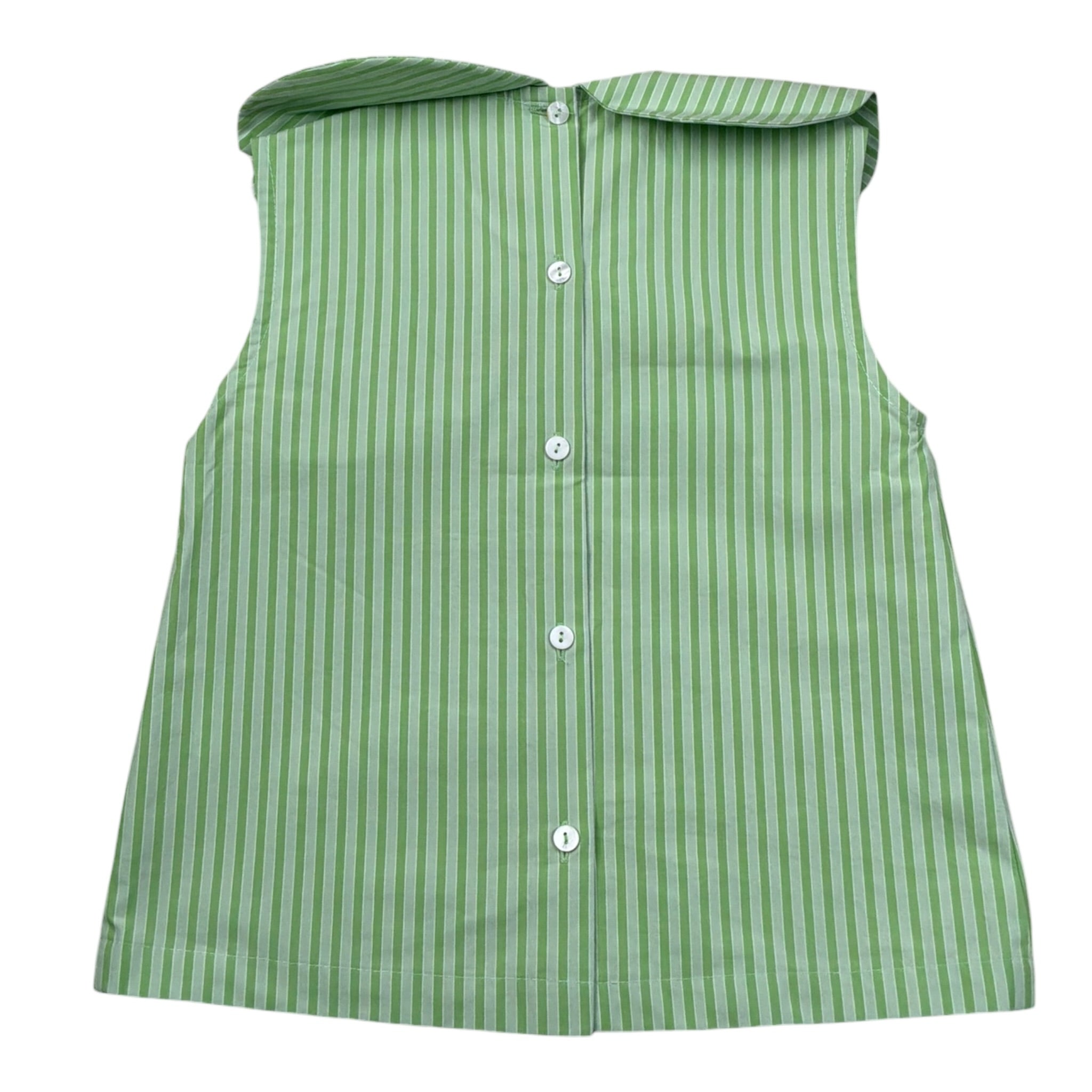 Ilfarobimbi Camicia tinta unita con Applicazione Fiocco Verde per Bambina IFB50156 VERDE ILFAROBIMBI 