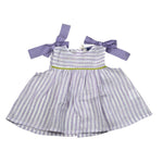 Ilfarobimbi Camicia tinta unita Giromanica con Fantasia A Righe Bianco/Lilla per Neonata IFB50165X BIANCO/LILLA ILFAROBIMBI 