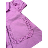 Ilfarobimbi Abito tinta unita con Colletto Magenta per Neonata IFB50184 MAGENTA ILFAROBIMBI 