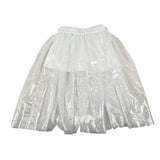 Illiana Short Tinta Unita con Tulle per Bambina 555 BIANCO ILLIANA 