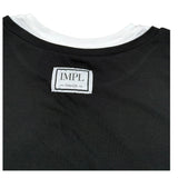 Imperial Top Giromanica Tinta Unita con Profili In Contrasto per Bambina MO15032G75 NERO IMPERIAL 