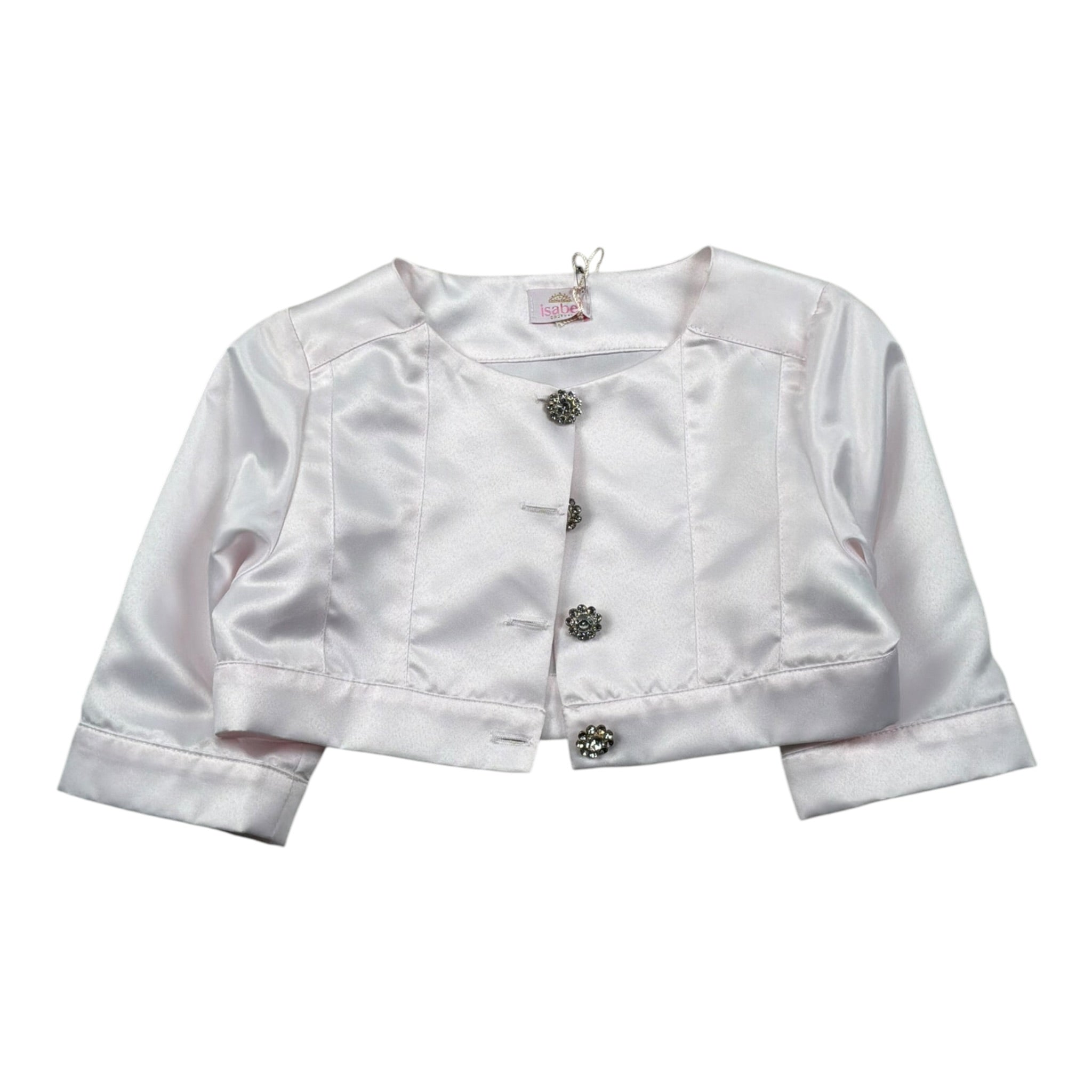 Isabel Coprispalle Tinta Unita con Bottoni Brillantini per Bambina 4464B ROSA ISABEL 
