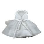 Isabel & Martinez Abito Cerimonia Tinta Unita con Tulle per Neonata IM23B36N BIANCO ISABEL & MARTINEZ 