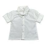 Isabel & Martinez Set Camicia-Papillion Tinta Unita per Neonato IM24B91 BIANCO ISABEL & MARTINEZ 