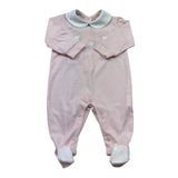 Isabel & Martinez Tutina Manica Lunga Tinta Unita con Brillantini per Neonata IM25N455 ROSA ISABEL & MARTINEZ 