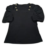 J'Aime' T-Shirt Girocollo tinta unita Nero per Bambina 4522G NERO J'AIME' 