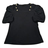J'Aime' T-Shirt Girocollo tinta unita Nero per Bambina 4522G NERO J'AIME' 