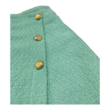 Janice Short Tinta Unita Modello Gonna per Bambina JN521R VERDE ACQUA JANICE 