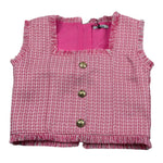 Janice Top Giromanica tinta unita Rosa per Bambina JN670R ROSA JANICE 