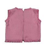 Janice Top Giromanica tinta unita Rosa per Bambina JN670R ROSA JANICE 