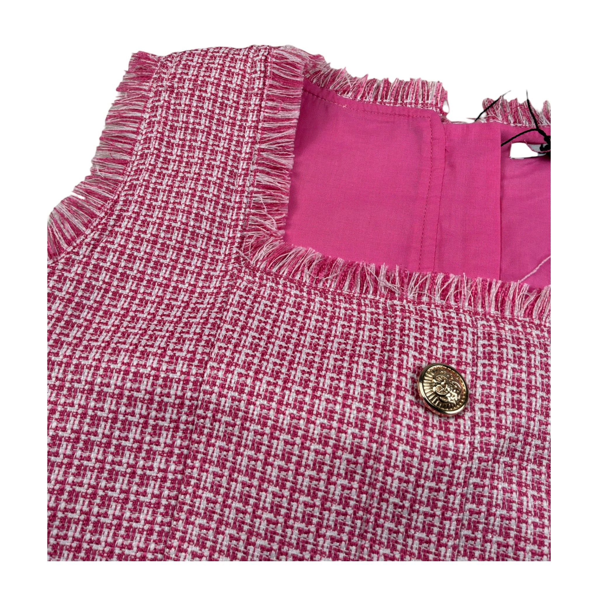 Janice Top Giromanica tinta unita Rosa per Bambina JN670R ROSA JANICE 