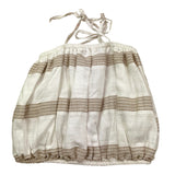 Janice Top Tinta Unita con Bretelle E Fantasia A Righe per Bambina JN726R BIANCO JANICE 