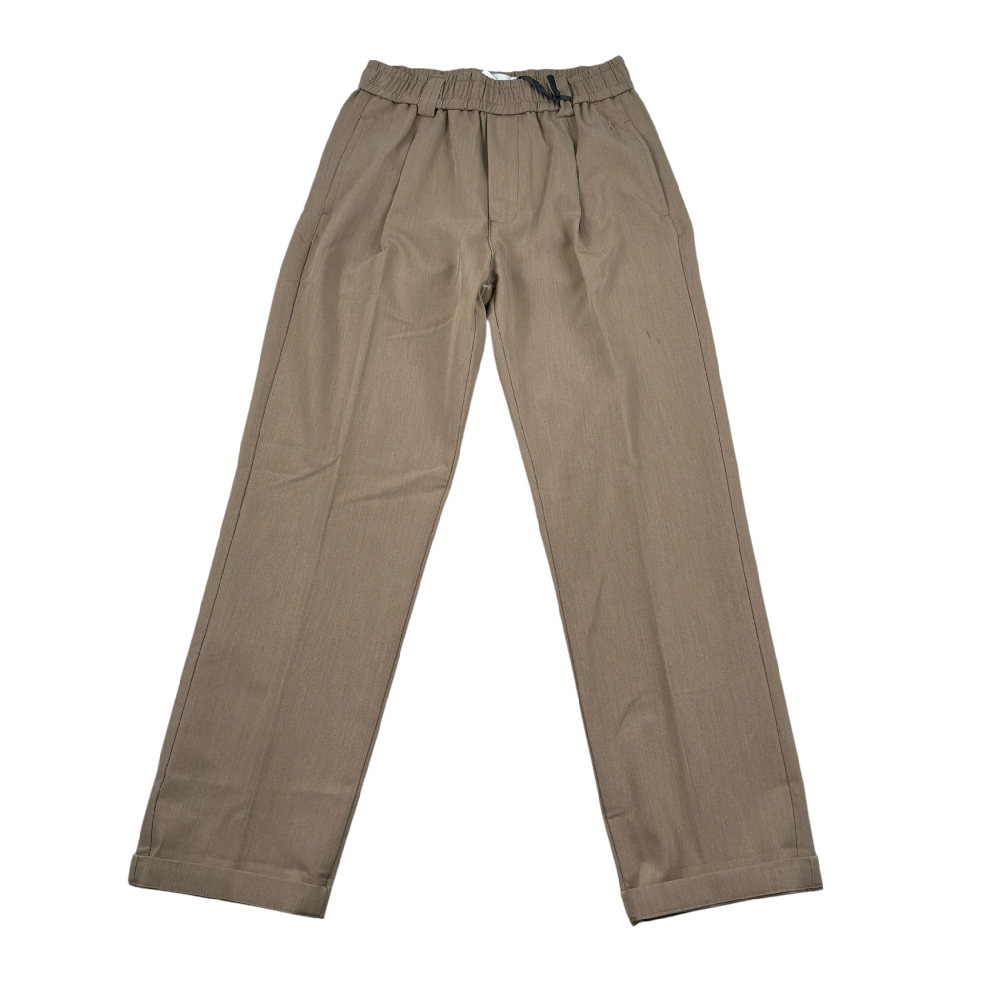 Jeckerson Pantalone Tinta Unita con Elastico In Vita per Bambino J3906 FANGO JECKERSON 