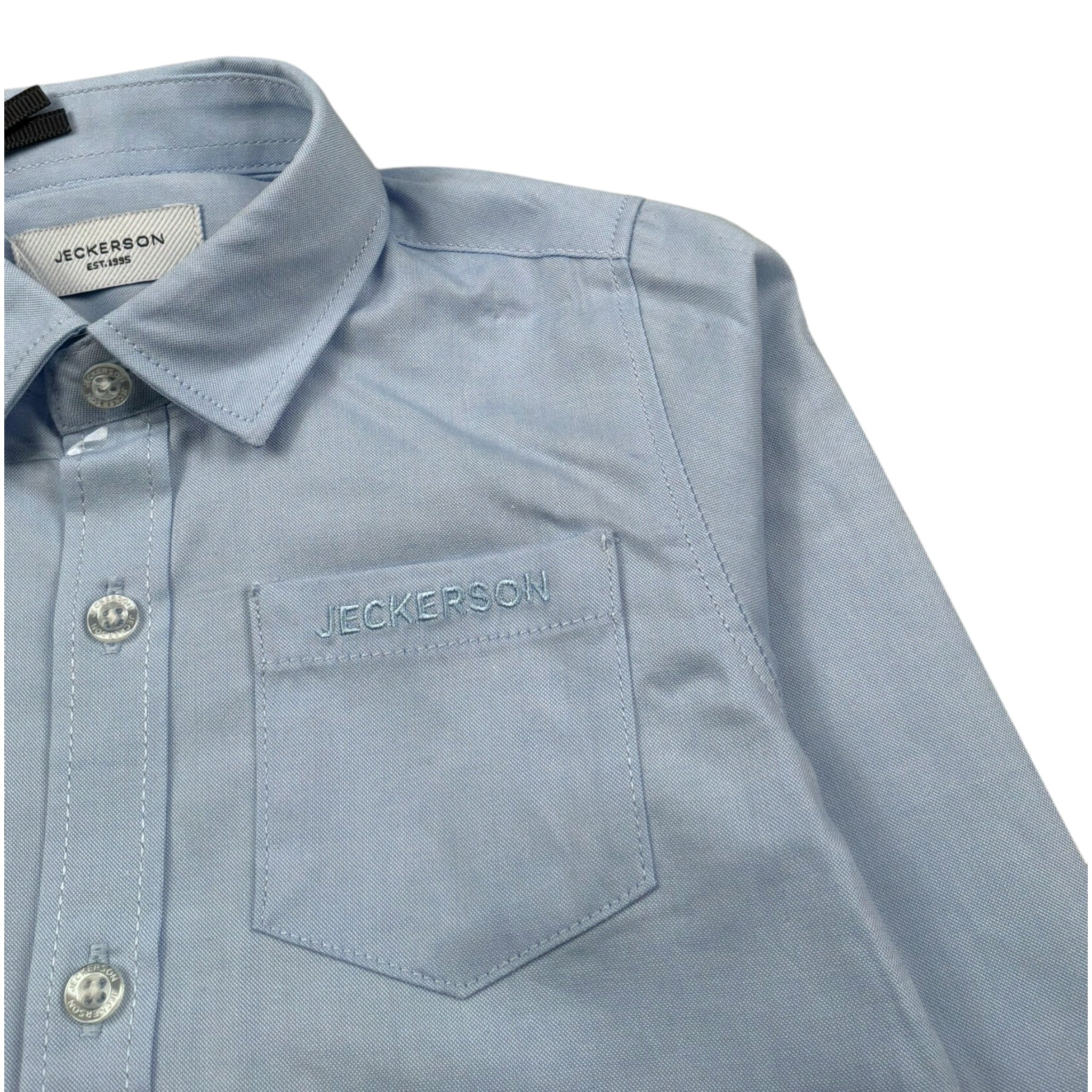 Jeckerson Camicia Manica Lung Tinta Unita per Neonato JN4300 AZZURRO JECKERSON 