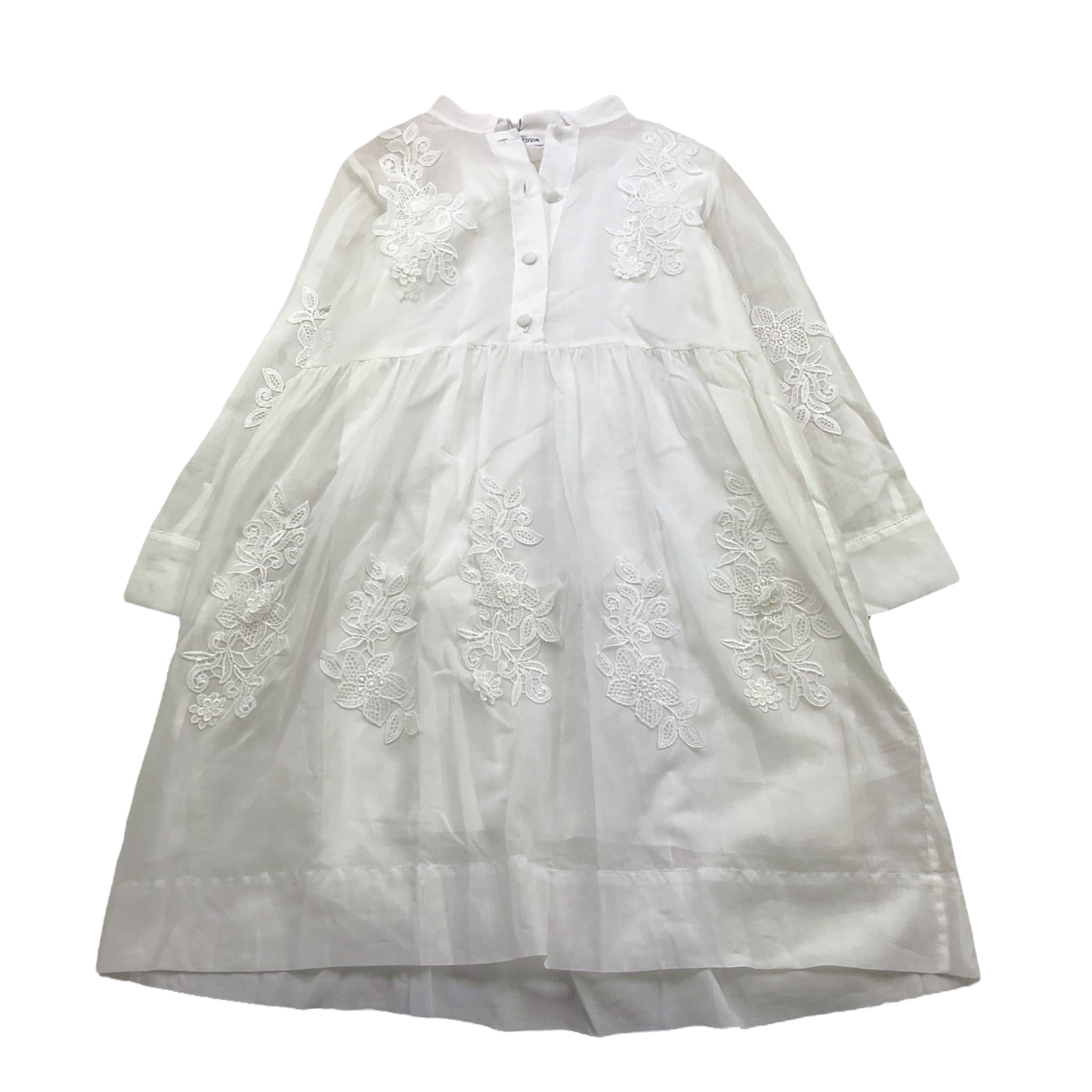 Jesvrvm Abit Tinta Unita Modello Camicia per Bambina ORCHIDEA BIANCO JESVRVM 